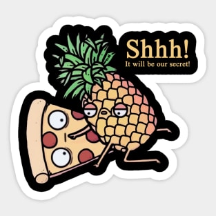 Pineapple on pizza Sticker